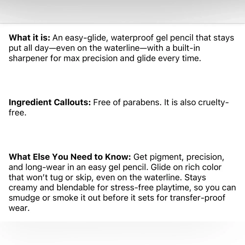 ✨RARE BEAUTY Perfect Strokes Gel Eyeliner - True Brown